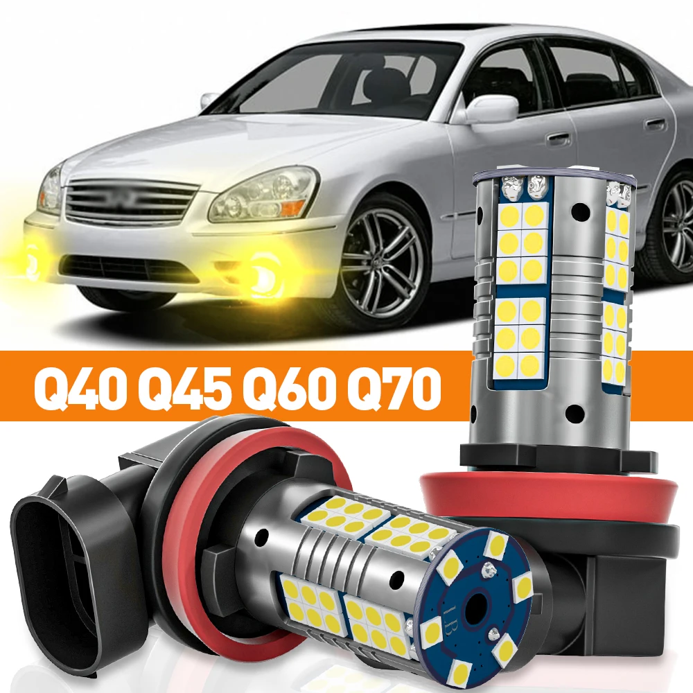 

2pcs LED Fog Light For Infiniti Q40 Q45 Q60 Q70 2005 2006 2013 2014 2015 Accessories Canbus Lamp