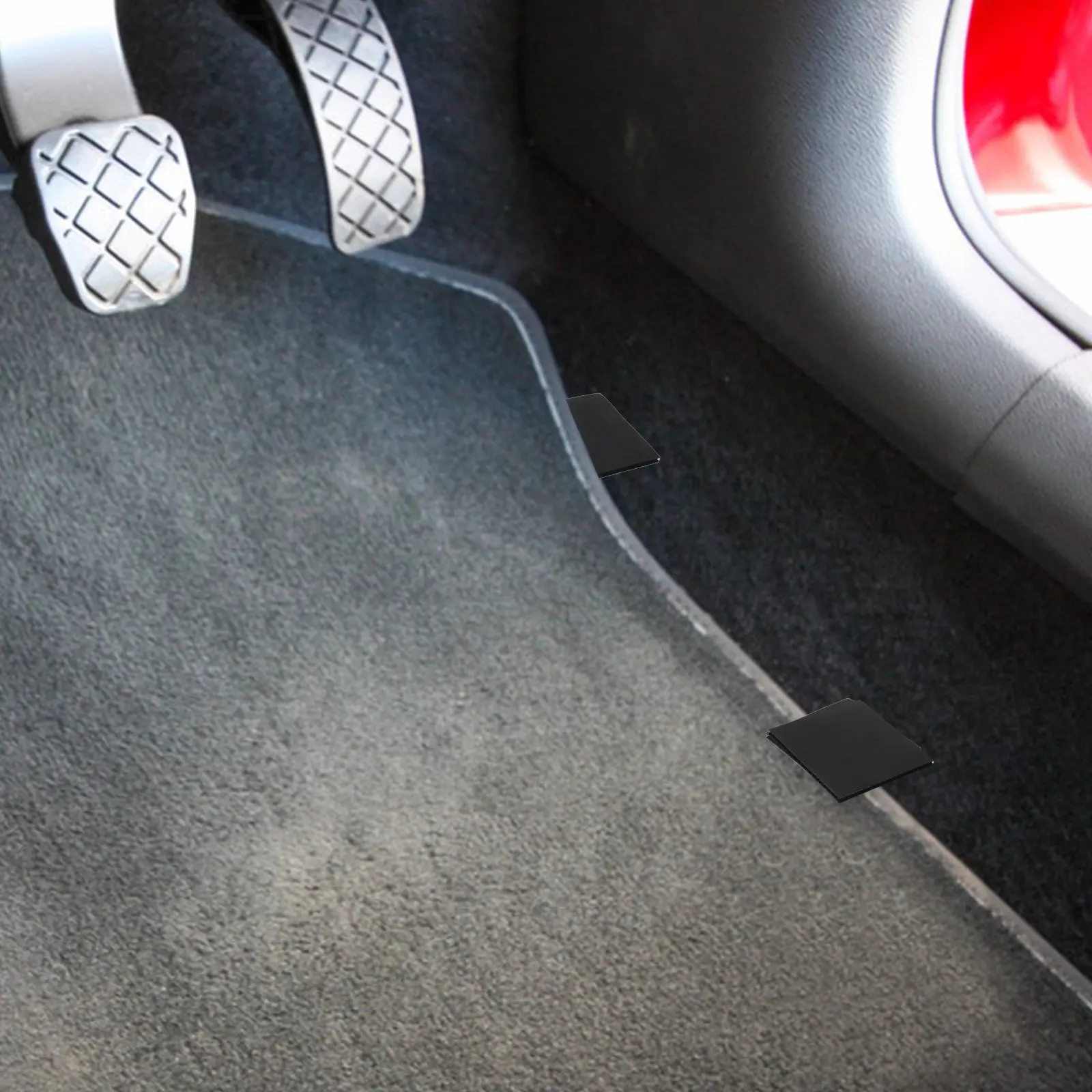 20개 양면 훅앤루프 테이프 자동차 바닥 매트 고정 장치 보이지 않는 강력한 고정력 자동차 내부 카펫