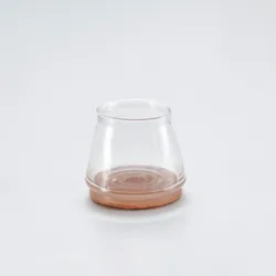 Set of 4 Transparent Silicone Furniture Leg Protectors with Felt Pads - No - Scratch Floor Safeguard (Transparent - 1.5 - 2.4)