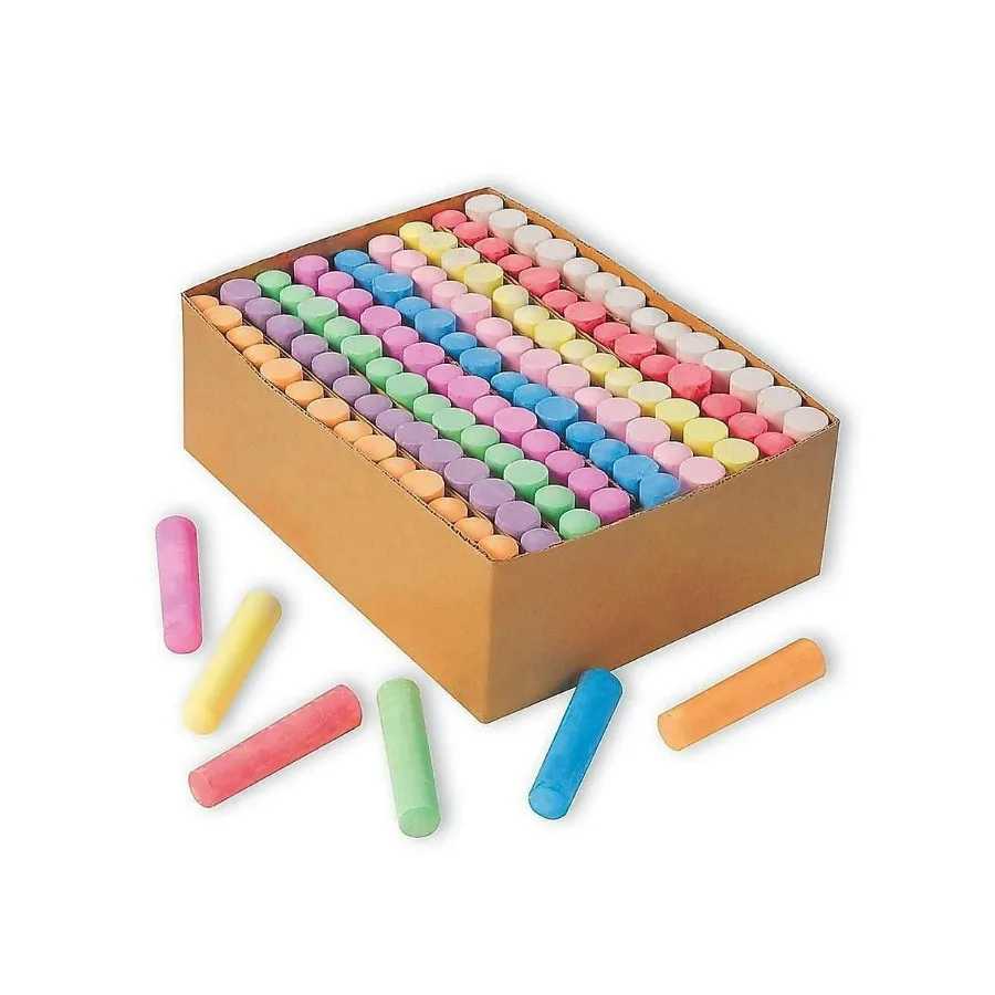 Giant Box of Jumbo Sidewalk Chalk 126 Pieces