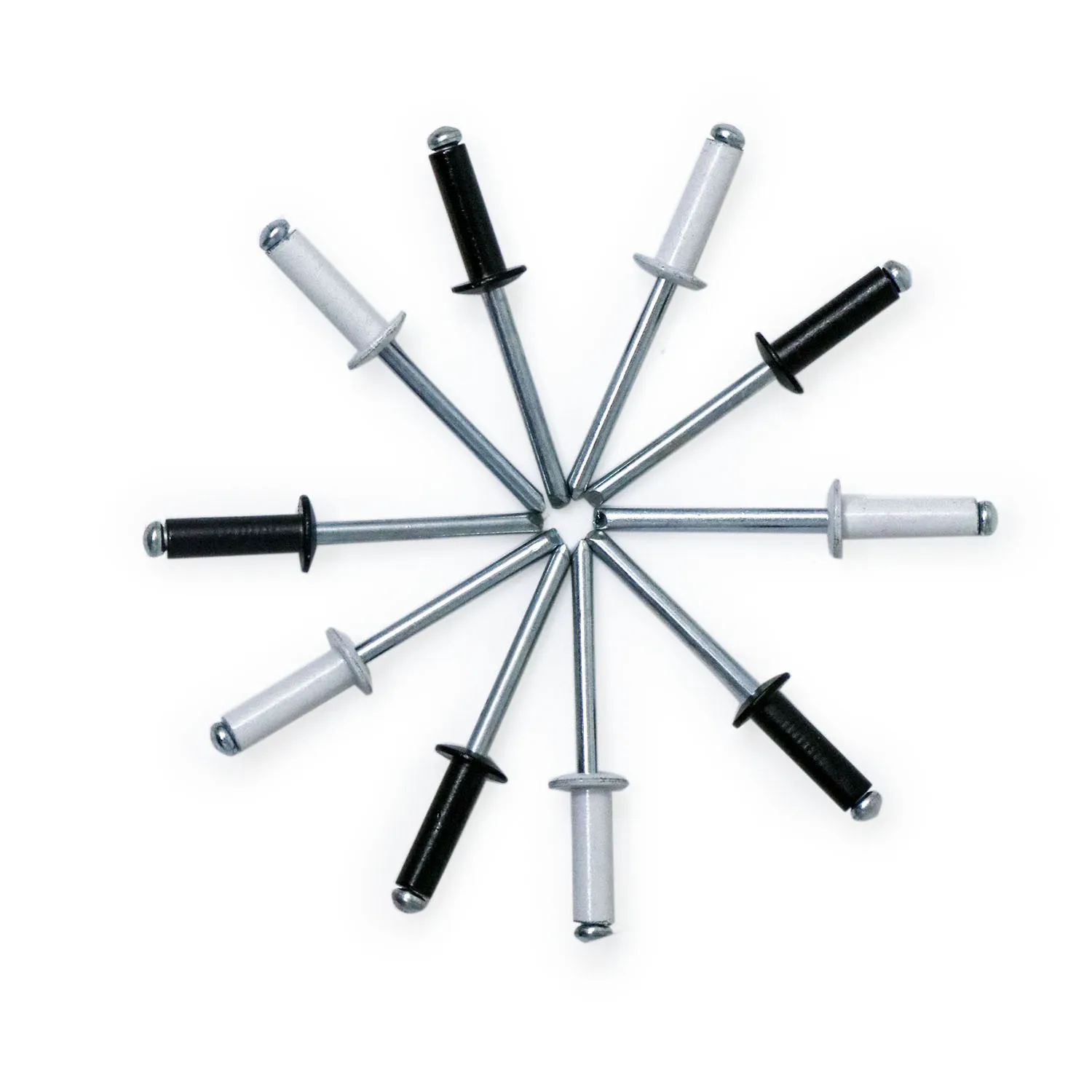 Rivets and Fasteners Rivets and Screws Black Aluminum Blind Rivets 50PCS 4.8 X 16mm Pop Rivets For Metal White Blind