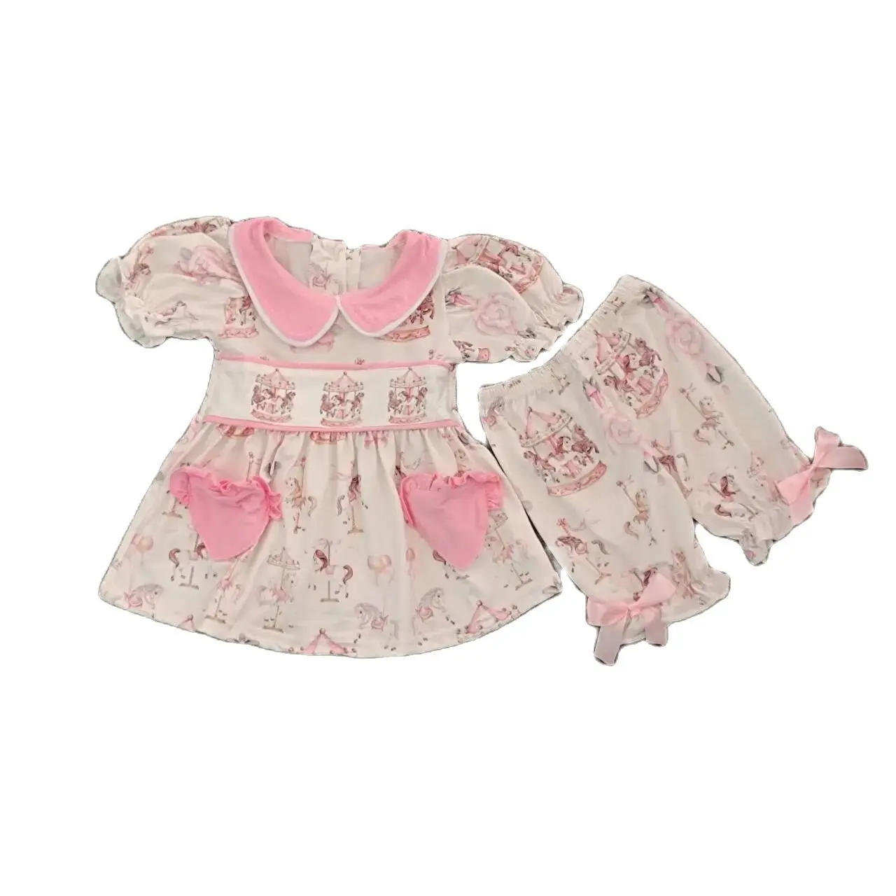 Hot Selling Fashion Carousel Children's Clothes Girls Suit Boutique Newborn Wholesale Suit Pink Matching Boy Suit Short Sleeve - AliExpress 1501 Hot Selling Fashion Carousel Children's Clothes Girls Suit Boutique Newborn Wholesale Suit Pink Matching Boy Suit Short Sleeve - AliExpress 1501