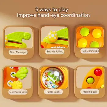 Kids Pull String Toy Sensory Pulling Toys Sensory Development Toys For Kids Aged Over 18 Months Teething Toddler Toy Pull String 2