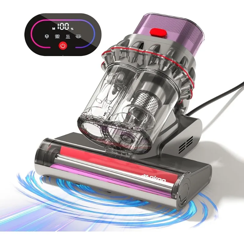 

15Kpa Mattress Vacuum Cleaner, 99.9% Allergen Removal, U/V Light & Ultrasonic, High Heating Tech, Intelligent Dust Sensor