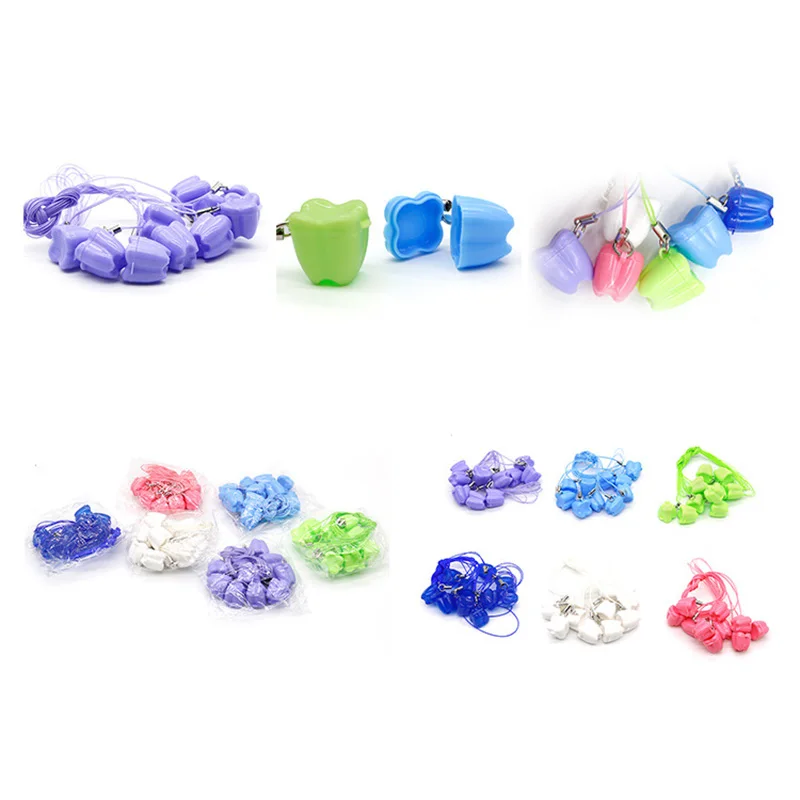 Description Picture 3 of itemMini Baby Teeth Box With Rope Milk Tooth Container Children Baby Organizer Save Plastic Storage Boxes For Boy Girl