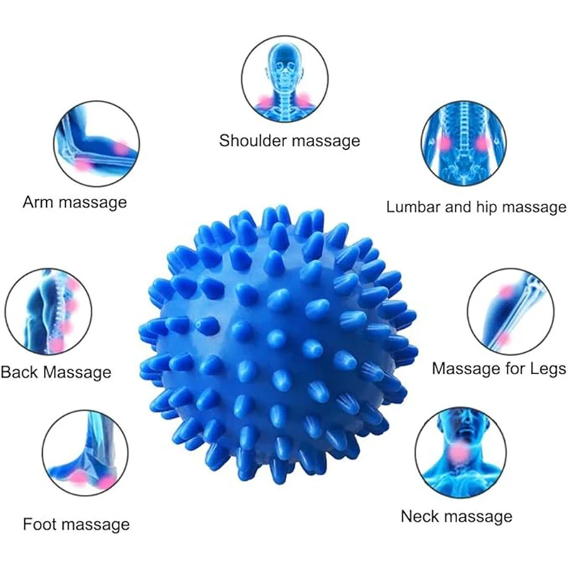 Foot Massage Roller Spiky Massage Balls For Plantar Fasciitis Relief Trigger Point Therapy Back Arm Neck Circulation Roller