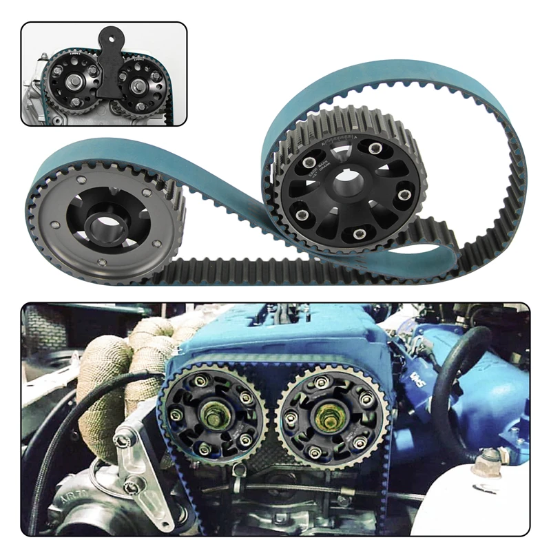 Cinghia Dentata Regolabile Racing 2 Pezzi Per Honda Civic Si 1996-2000 Del Sol Vtec 1994-1997 B16A B16A2 B16A3