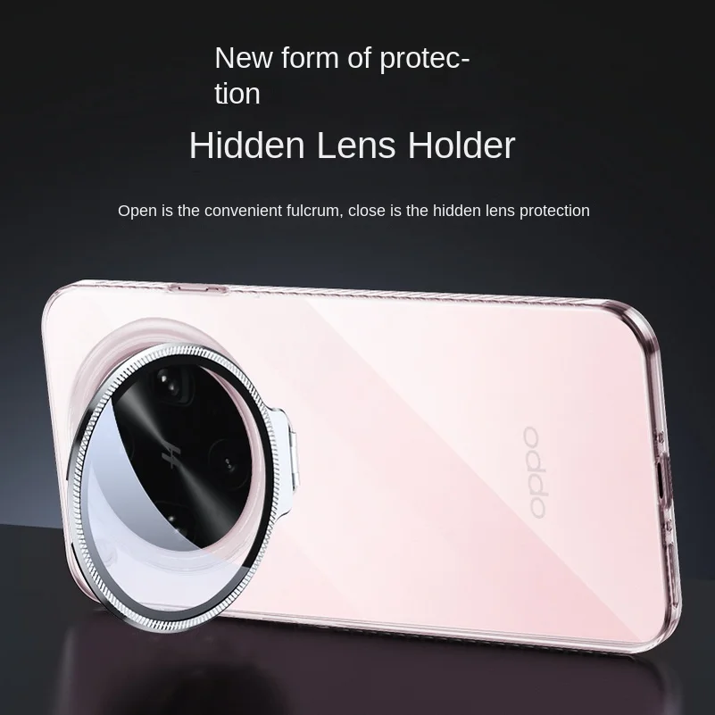 Clear Anti-Yellowing Metal Lens Protective Tempered Glass Phone Case Back Cover