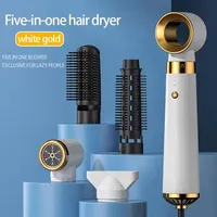 HOMEFISH – sèche-cheveux électrique 5 en 1, avec fer à friser automatique, peigne à Air chaud et diffuseur pour usage extérieur, moteur à courant alternatif 4