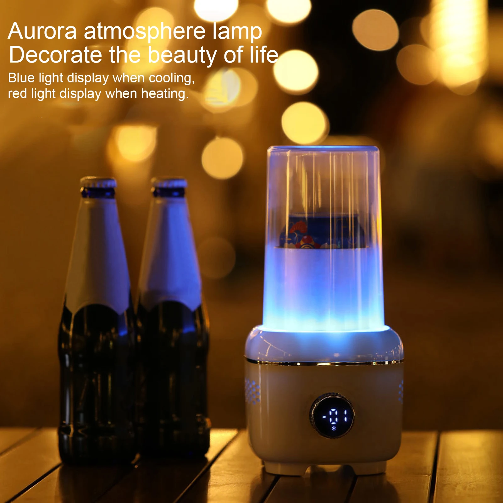 Car Cup Cooler Warmer Rapid Cooling and Heating Cup 2 In 1 Drinks Cup Portable Car Warmer Cooler Smart Car Mug Bottle Can Drinks Holder