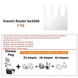High - Performance Dual - Band Gaming WiFi Router with Quad - Core Processor and Mesh Networking - Add UK adapter (BE3600)