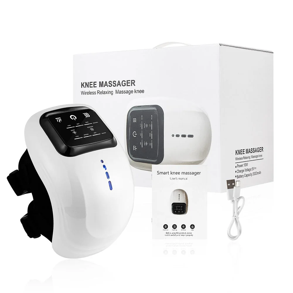 Smart Loftdrock Vibratioun Heizung Elektresch Massage Hine Rout Liicht Infrarout Knéi Schmerzlinderung Massager_voghion.com