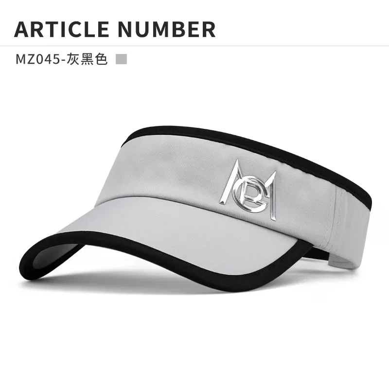 PGM Men's Golf Caps No Top Hats Sun Protection Shade Breathable Male Casual Cap Moisture Wicking Sun Hat MZ045