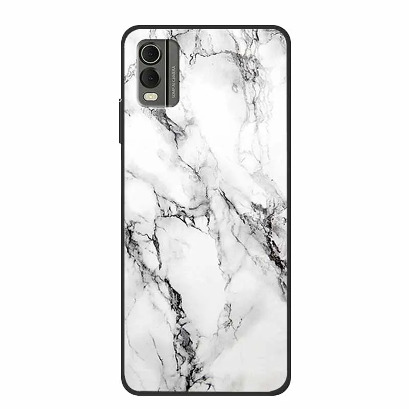 Luxury TPU Soft Silicone Back Cover with Lovely Floral Design - Shockproof Phone Protector