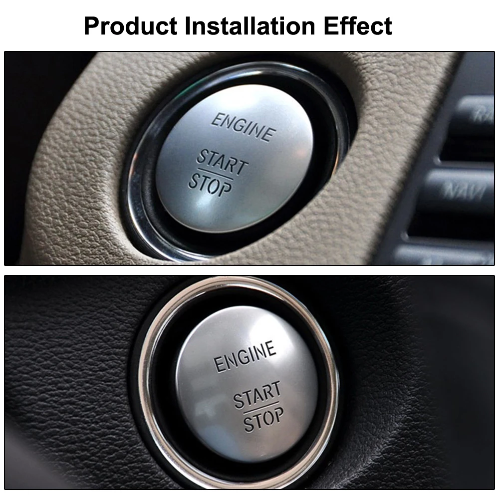 One Click Start Button Car Engine Ignition Replace Keyless Switch For Mercedes Benz W204 W205 W212 W221 W166 W251 C E GLC Class