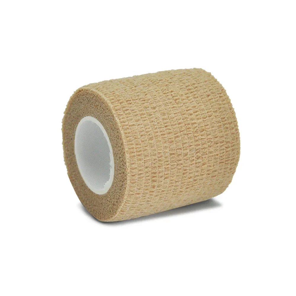 6/15 Stück 4,8 m schwarzes Erste-Hilfe-selbstklebendes, kohäsives Elastizitätsband, Sportband für Handgelenk, Knöchel, Verstauchungen und Schwellungen – Detail 9