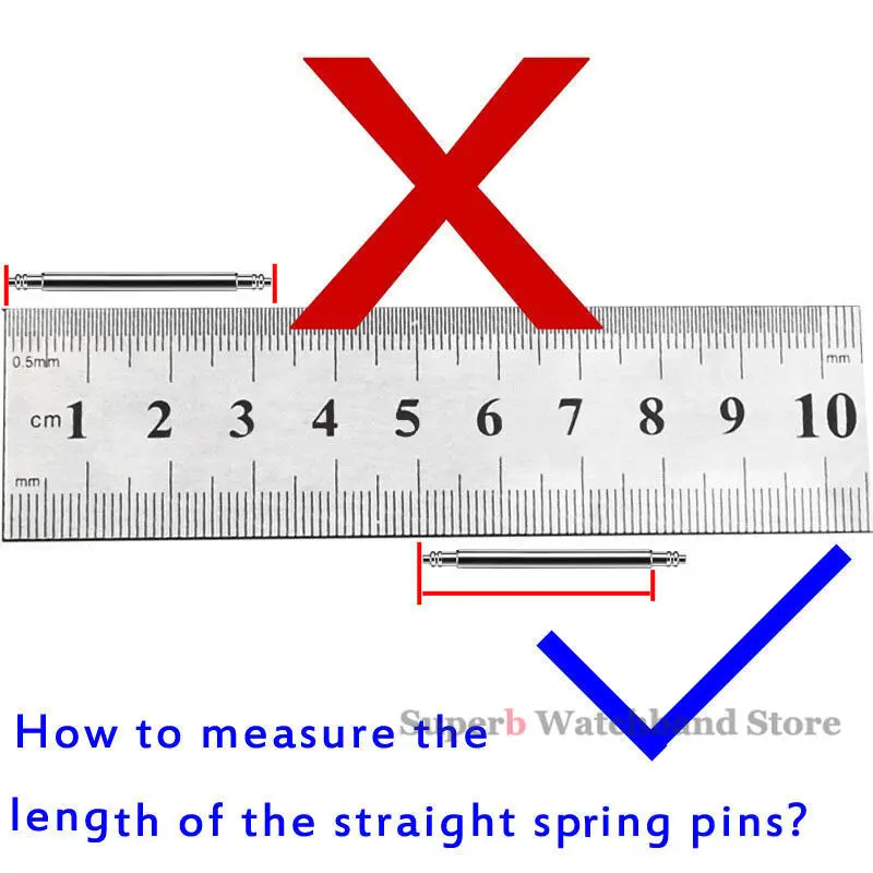 Versatile Metal Steel Spring Bar Set - 20pcs Watch Band Pins for Repair and Adjustment