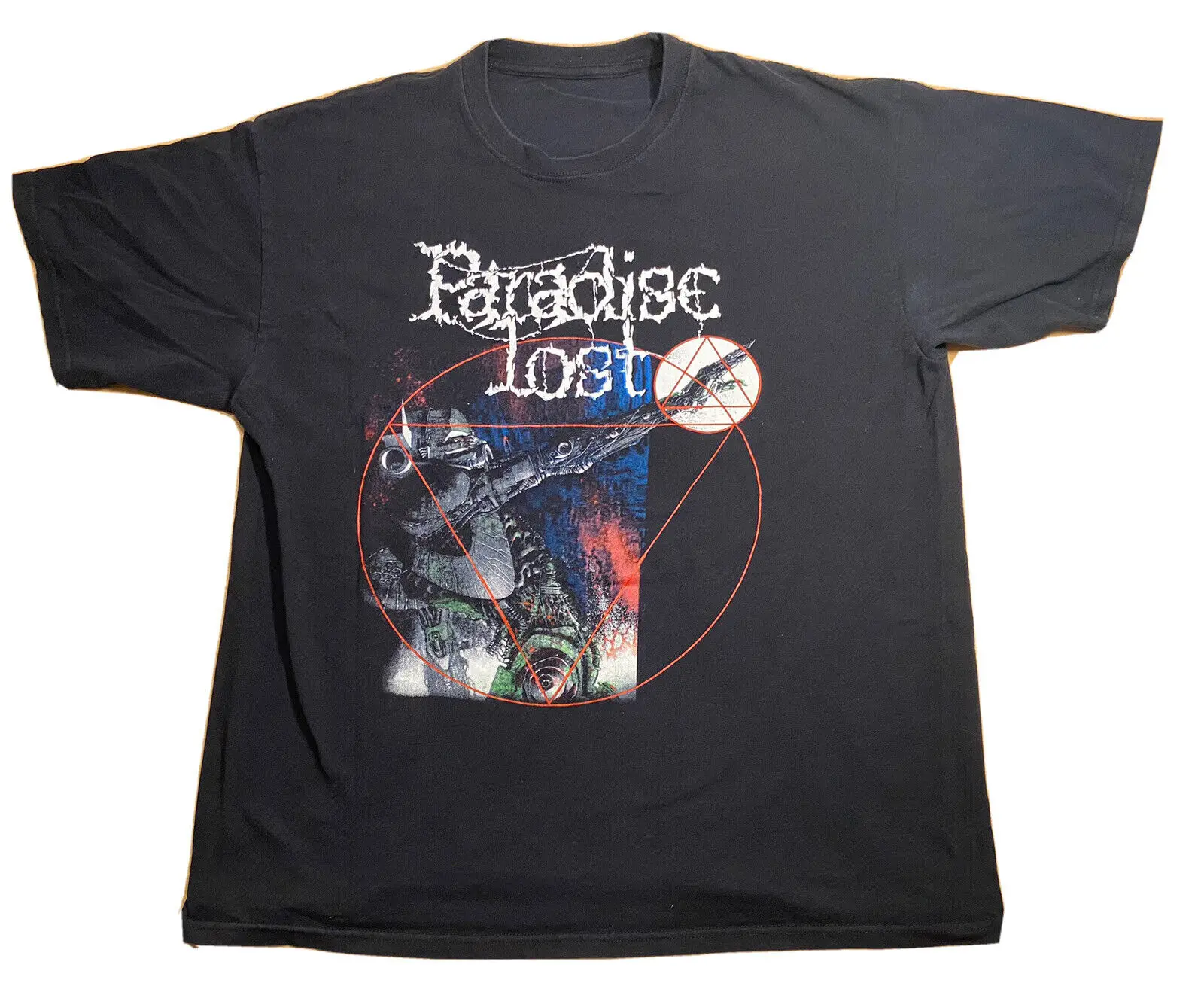 T-Shirt Vintage In Metallo Paradise Lost Band Xl Anni '90