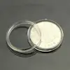 U50E 10pcs 25mm Applied Clear Round Cases Coin Storage Capsules Holder Round Plastic 1