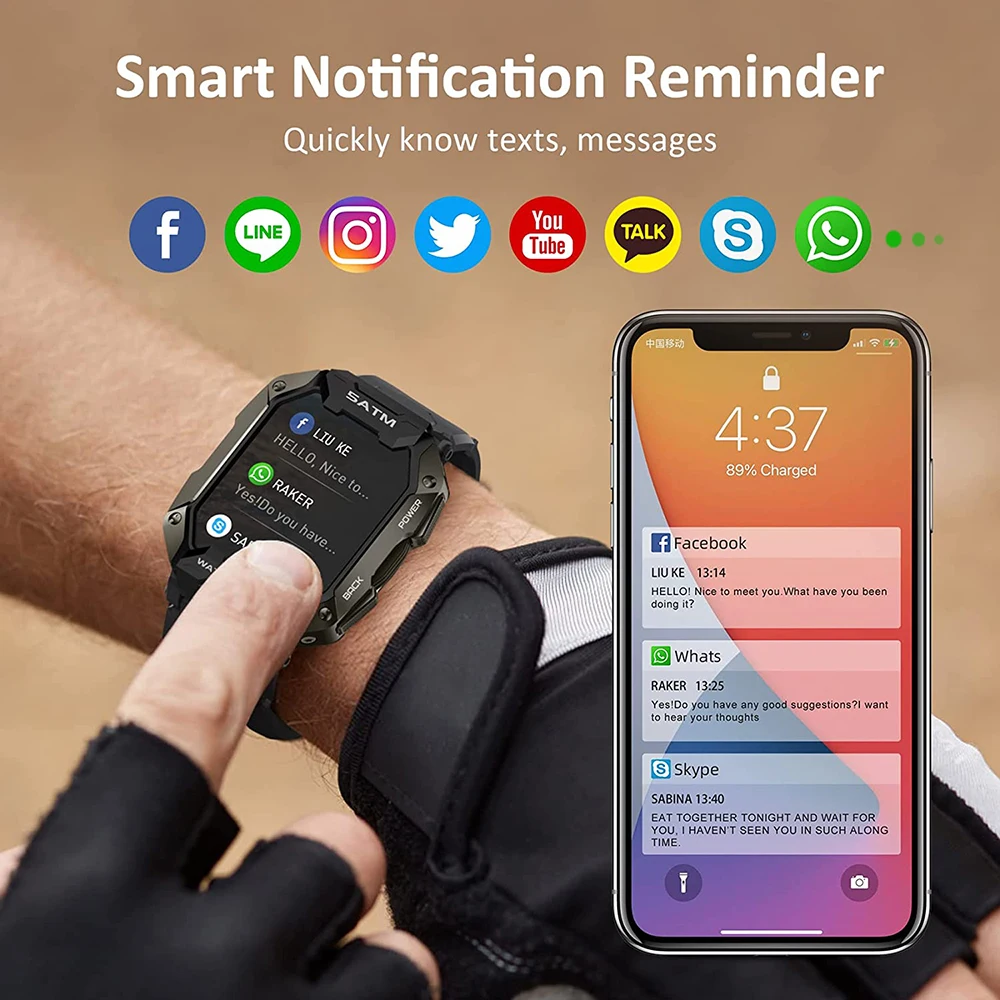 Comprar MELANDA 1,95 nueva llamada Bluetooth reloj inteligente hombres  deporte Fitness Tracker brújula clima IP68 impermeable hombre Smartwatch  400mAh