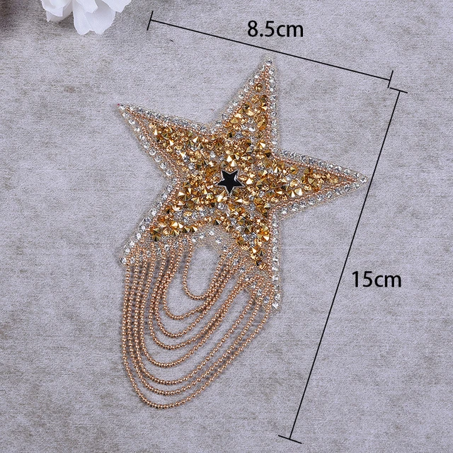 4 Pcs Rhinestone Patches Iron/Sew on Butterfly Appliques Clothing Sticker  Decorative Beads Crystal Rhinestone Badges Patch for Clothes Bag Pants  Shoes