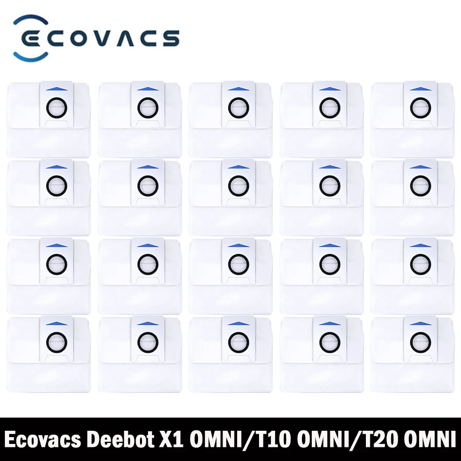 Per Ecovacs Deebot X1 Omni / T10 Omni / T20 Omni Accessori Per Sacchetti Della Polvere Pattumiera Sacchetto Della Spazzatura Sacchetto Sottovuoto Robo