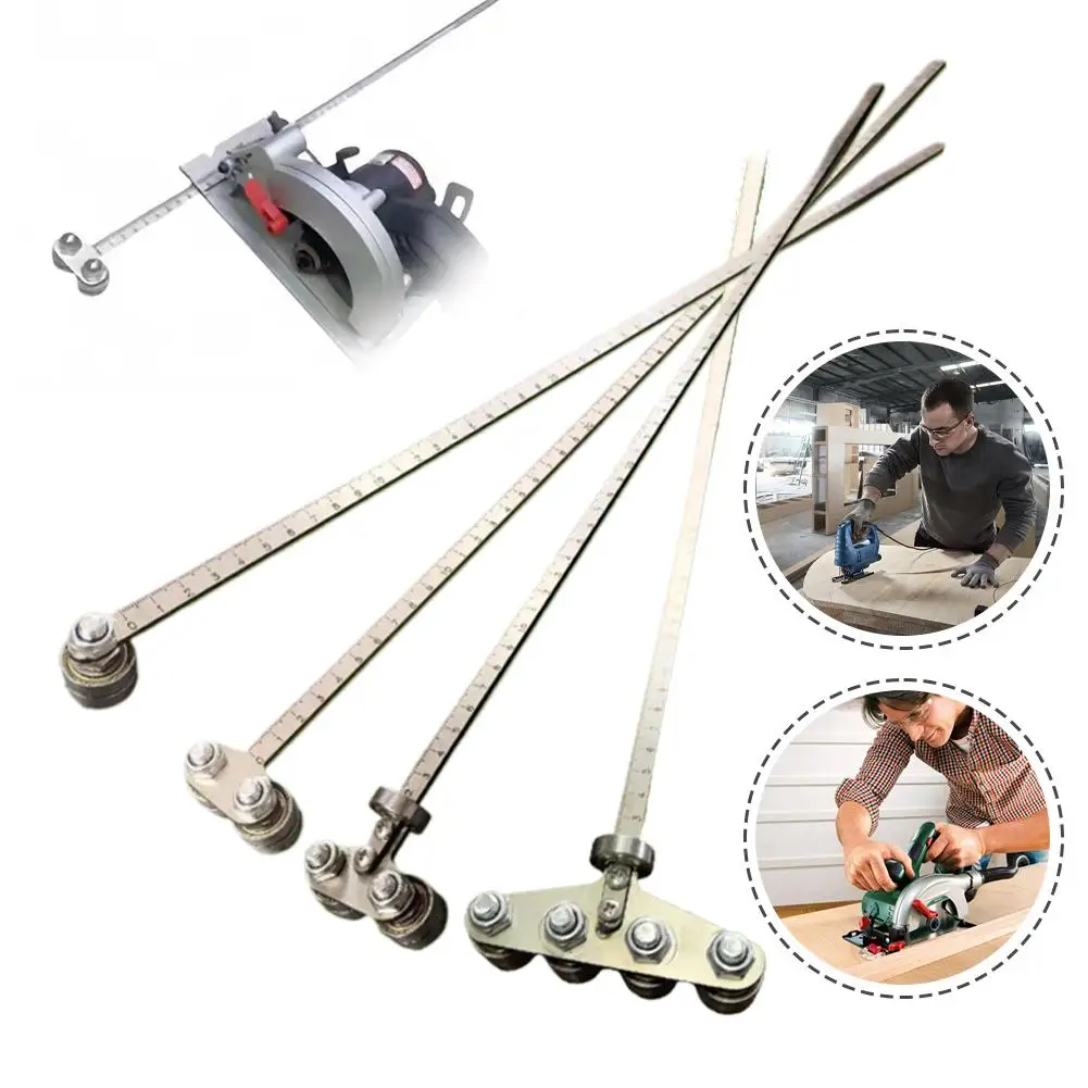 50/60cm Upgrade Single/Double Bearing Circular Saw Guide Ruler