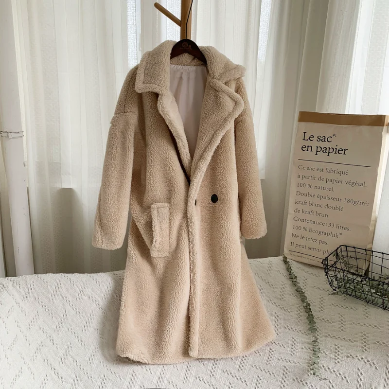 

Winter Thick Warm Coat Women's Faux Lamb Fur Coat Women's Long Faux Fur Coat