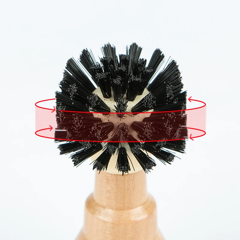 Espresso Coffee Cleaning Brush Brewing Head Small Wood Handle Coffee Powder Cleaning