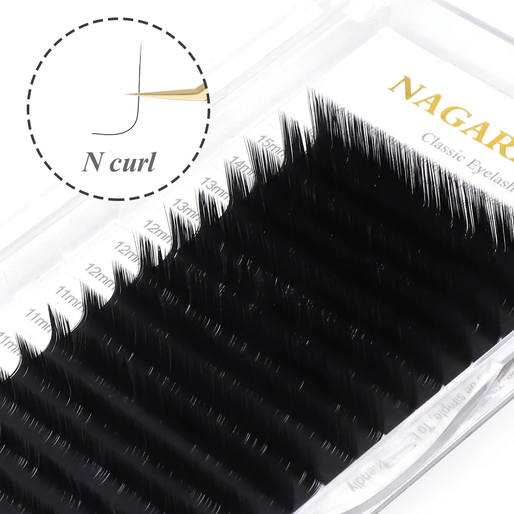 NAGARAKU N curl M L curl mink eyelash individual makeup false lashes magnetic eyelashes maquillaje eyelash extension cilios
