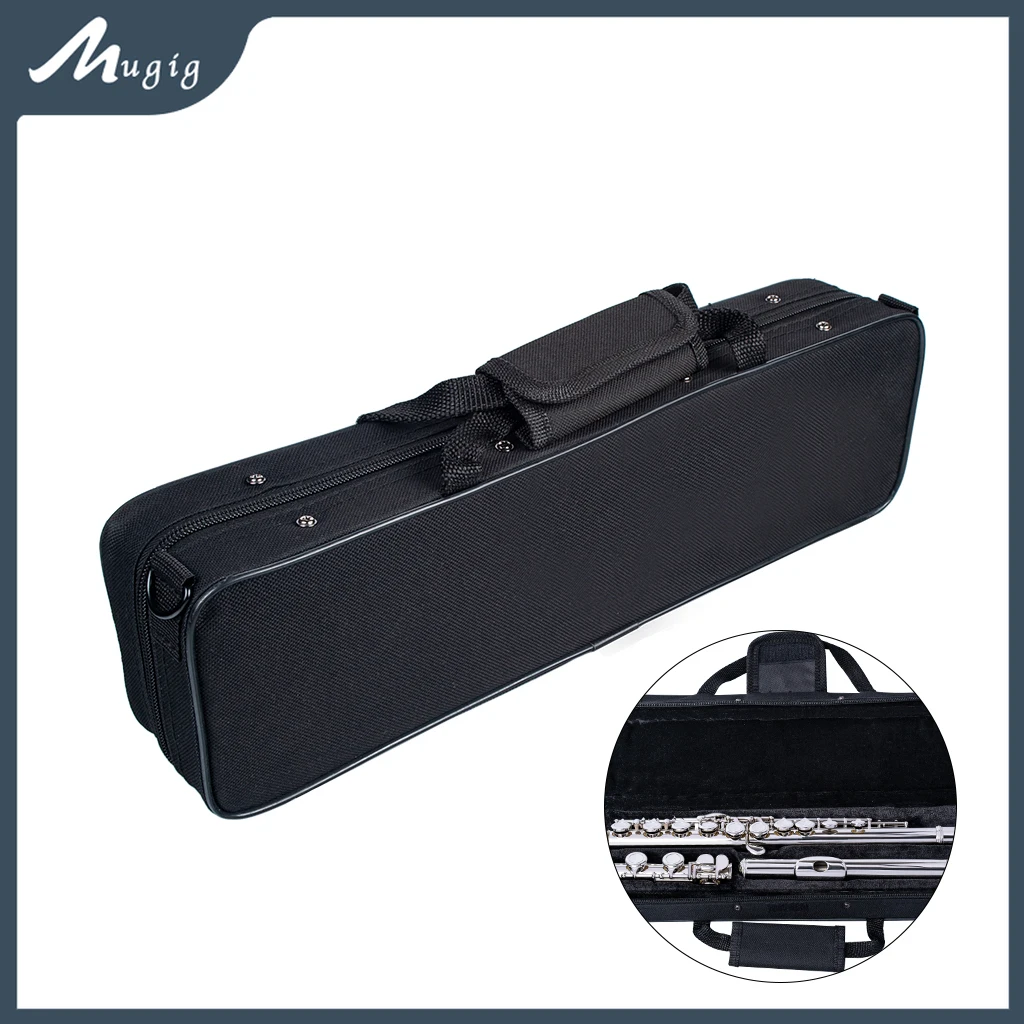 

Oxford Cloth 17 Holes Flute Bag Carry Case Cover with Removable Shoulder Strap Flute Bag Woodwind Music Instruments Accessories