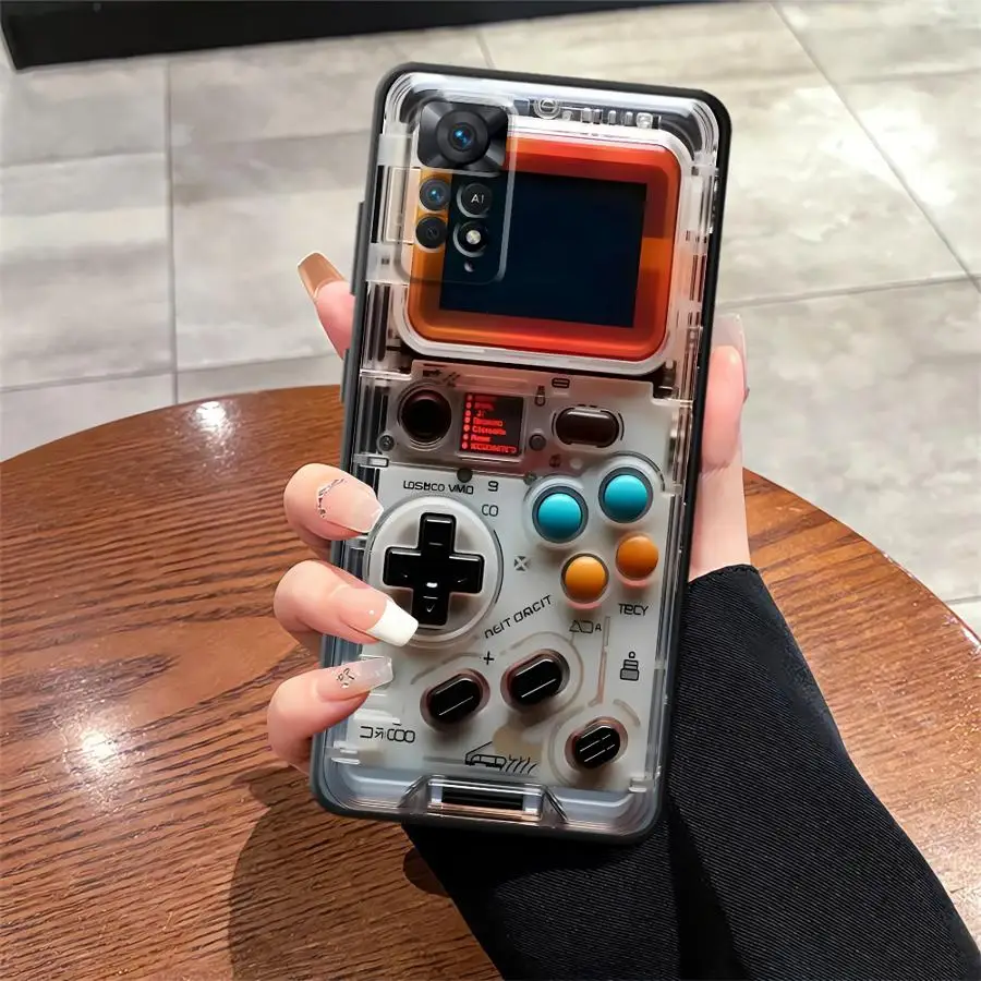 Retro Game Console Black Soft Phone Cover Case