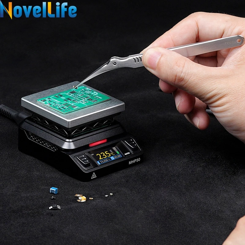 MHP50 Mini Hot Plate SMD Preheater Preheating Rework Station PCB Board Soldering Desoldering Heating Plate LED Strip Repair Tool