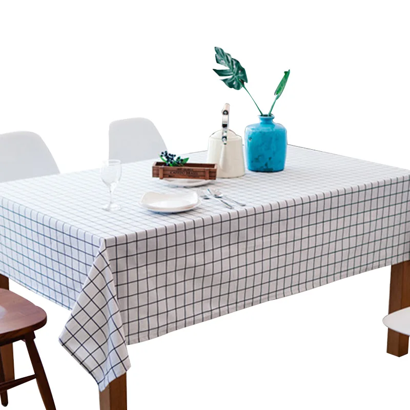 Linen Rural Square Tablecloths, Rectangular Dinner Table Cover
