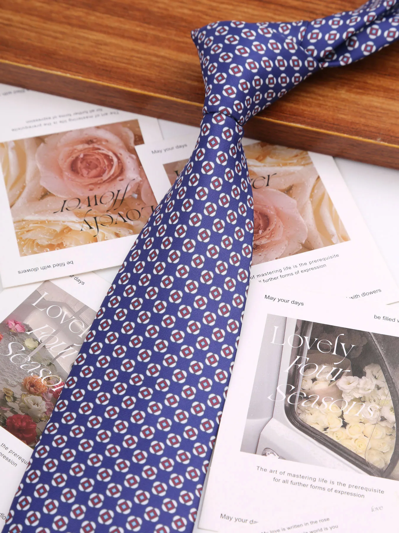 8 cm Wide Print Ties For Men Women Plaids Printing Neck Tie For Wedding Business Groom Neckties Fashion Men's Flower Neck Tie