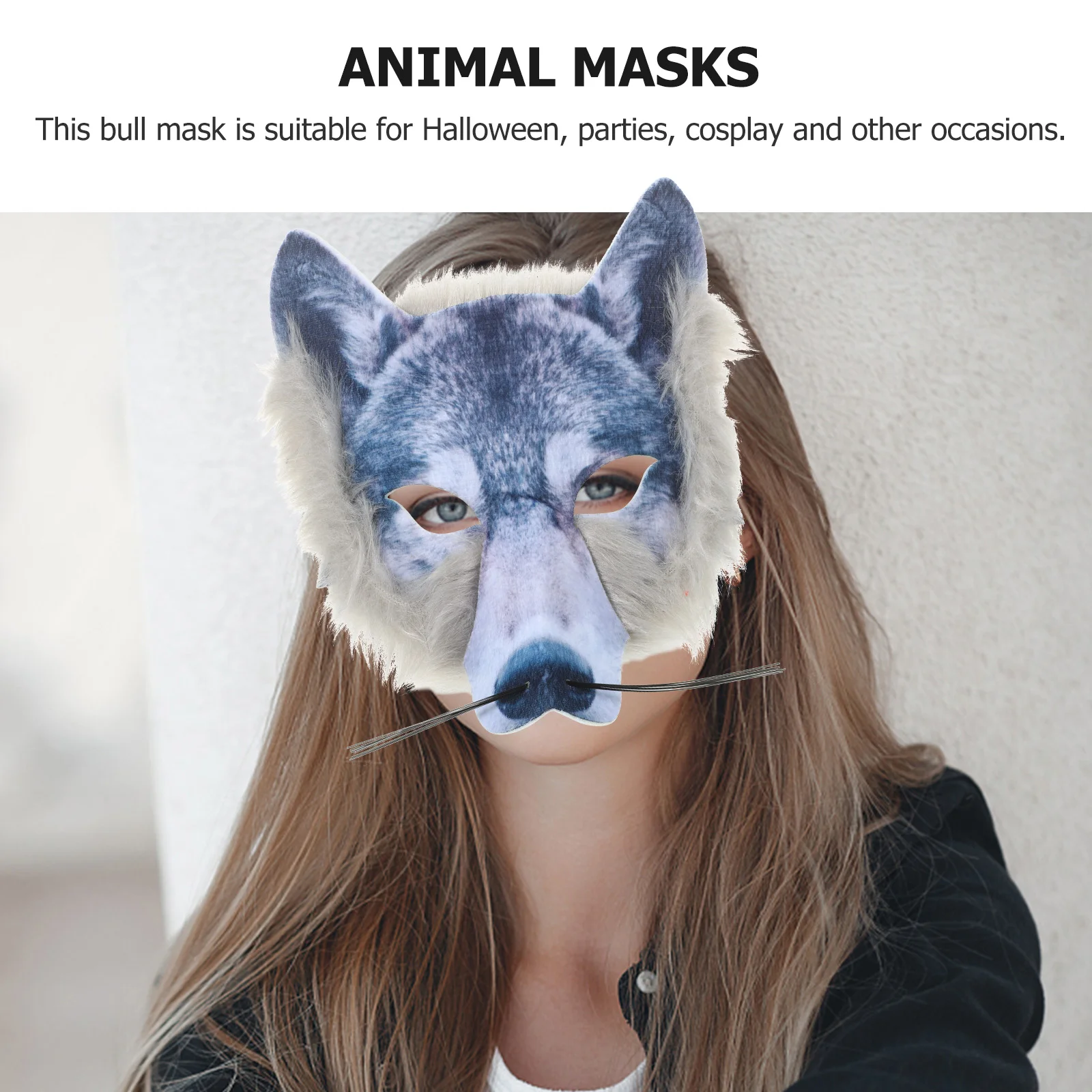 Creative Outdoor Decor Scary Wolf Mask for Halloween Party