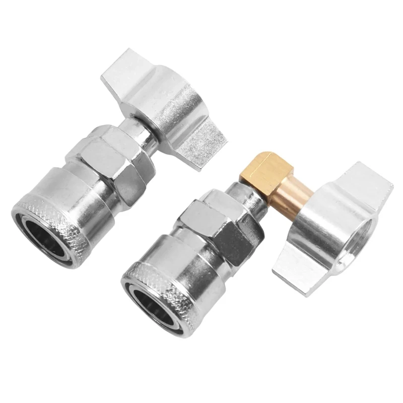 2Pcs Truck Dust Blower Pneumatic Connector Straight Elbow Integrated Connection Home Decoration Hardware Tool