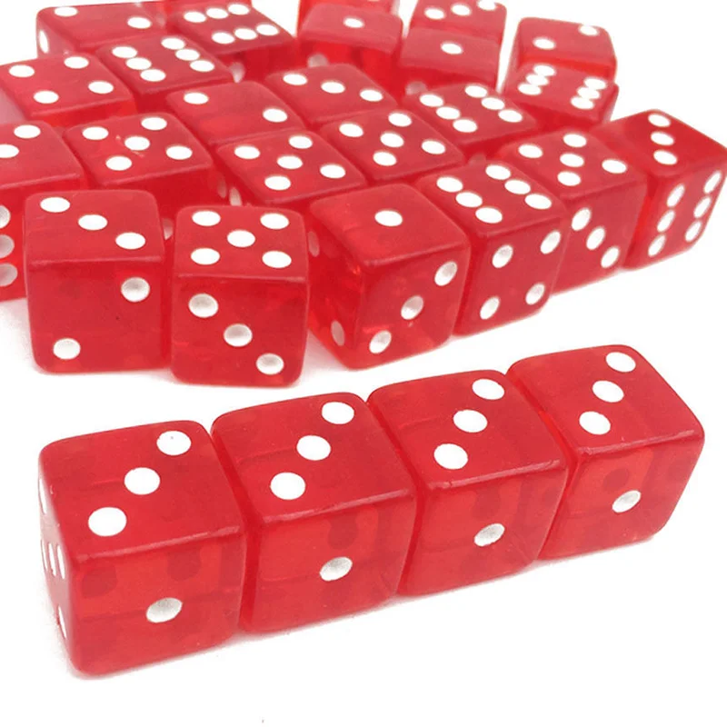 10pcs/set Transparent Dice 19mm for Board Games with acrylic dice,game dice,dice set