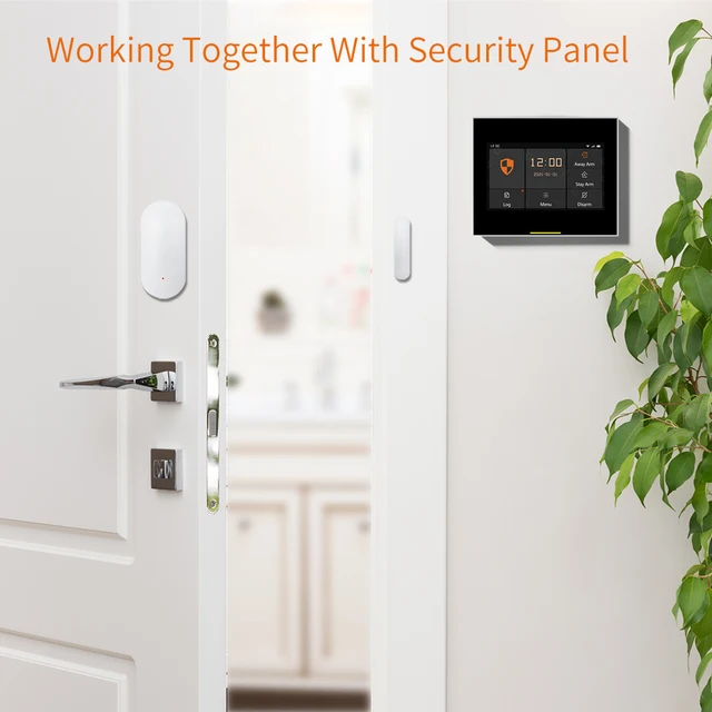 ACJ Wireless Window Door Sensor EV1527 Coding Mode RF 433MHz for Home Security Alarm System Burglar Alarm Kits 3