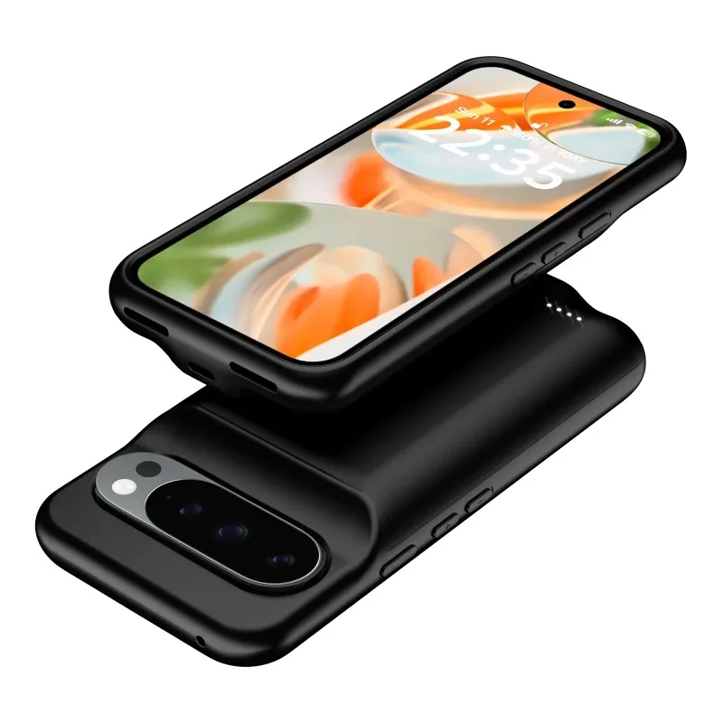 구글 픽셀 9 10 프로 XL 9A 픽셀 8A 6000mAh 스마트 배터리 충전 케이스 보조 배터리 외장 배터리 충전 커버