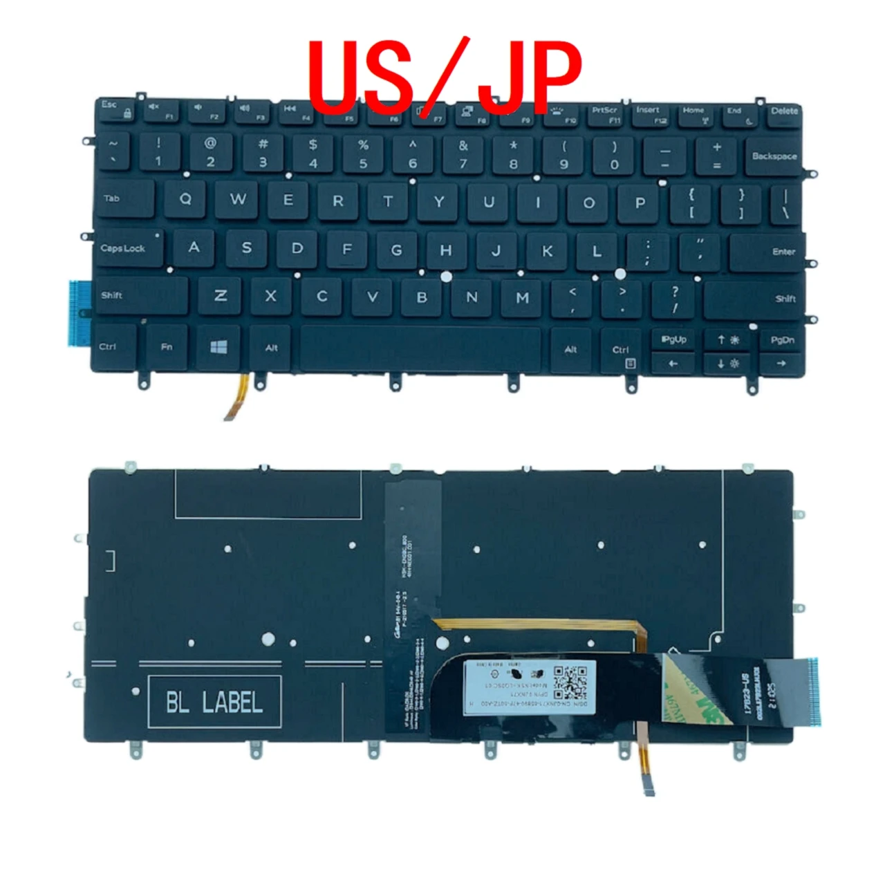 Teclado Retroiluminado para Dell Xps 13 9380 9370 7390 Substituição do Laptop us Japão Novo
