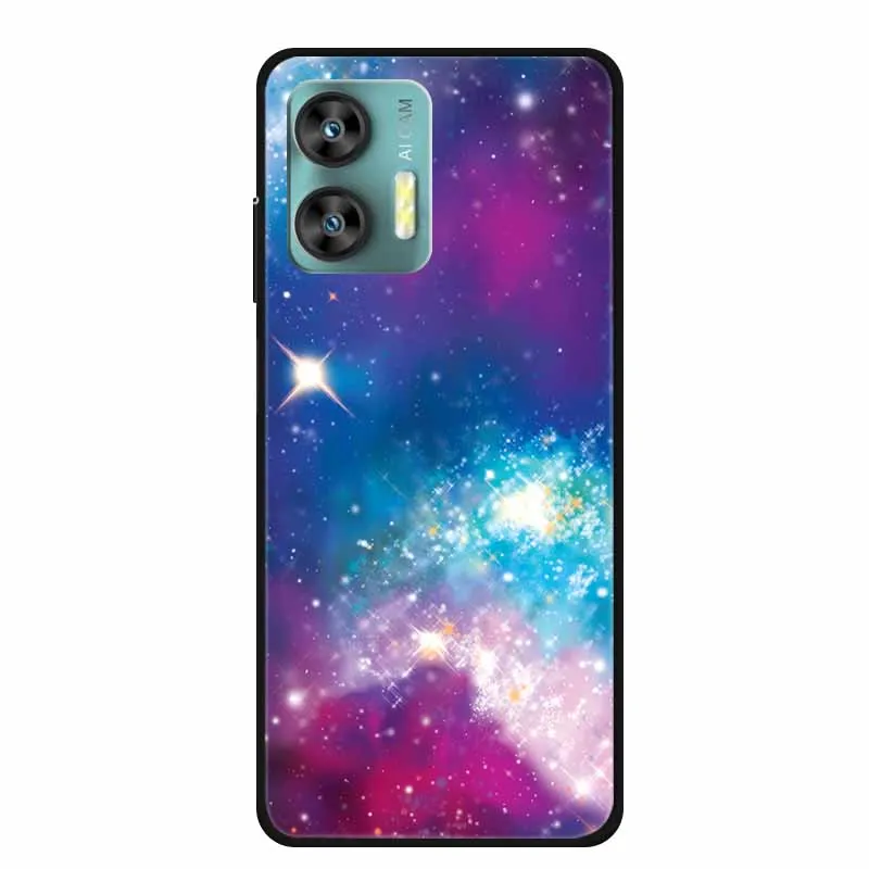 Colorful Marble Space TPU Silicone Soft Back Cover Case - Fashionable Protective