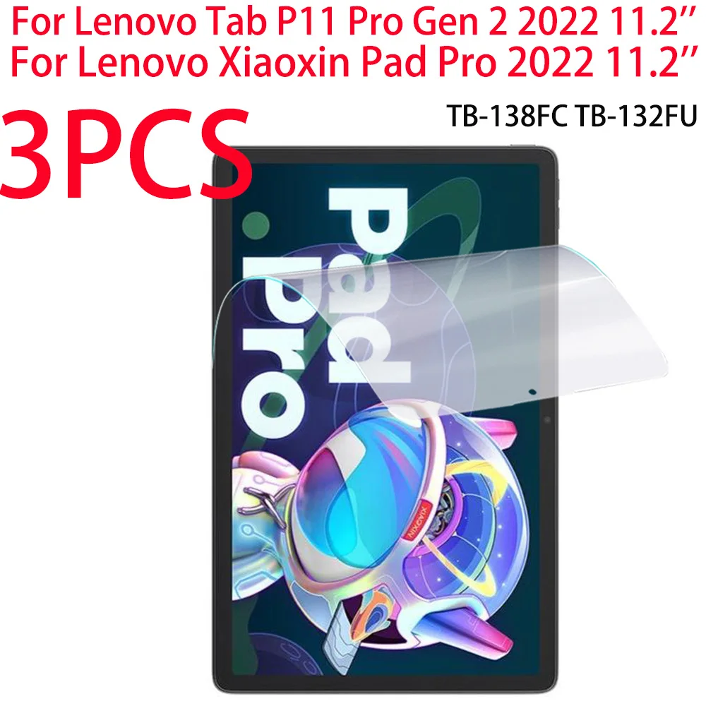 Protetor de Tela para Lenovo Tab Filme Pet Macio para P11 Pro Gen Xiaoxin Pad Pro 2023 11.2 Tb138fc 132fu Pcs 2023