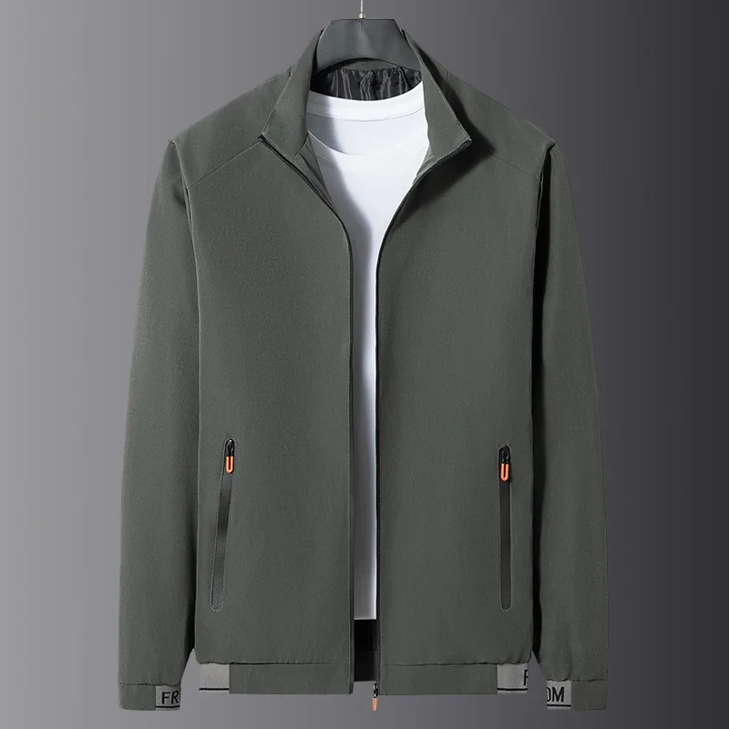2023 Spring Autumn Casual Solid Fashion Slim Bomber Jacket Male  Overcoat New Baseball Jackets Men's Jacket M-5XL Top Clothing