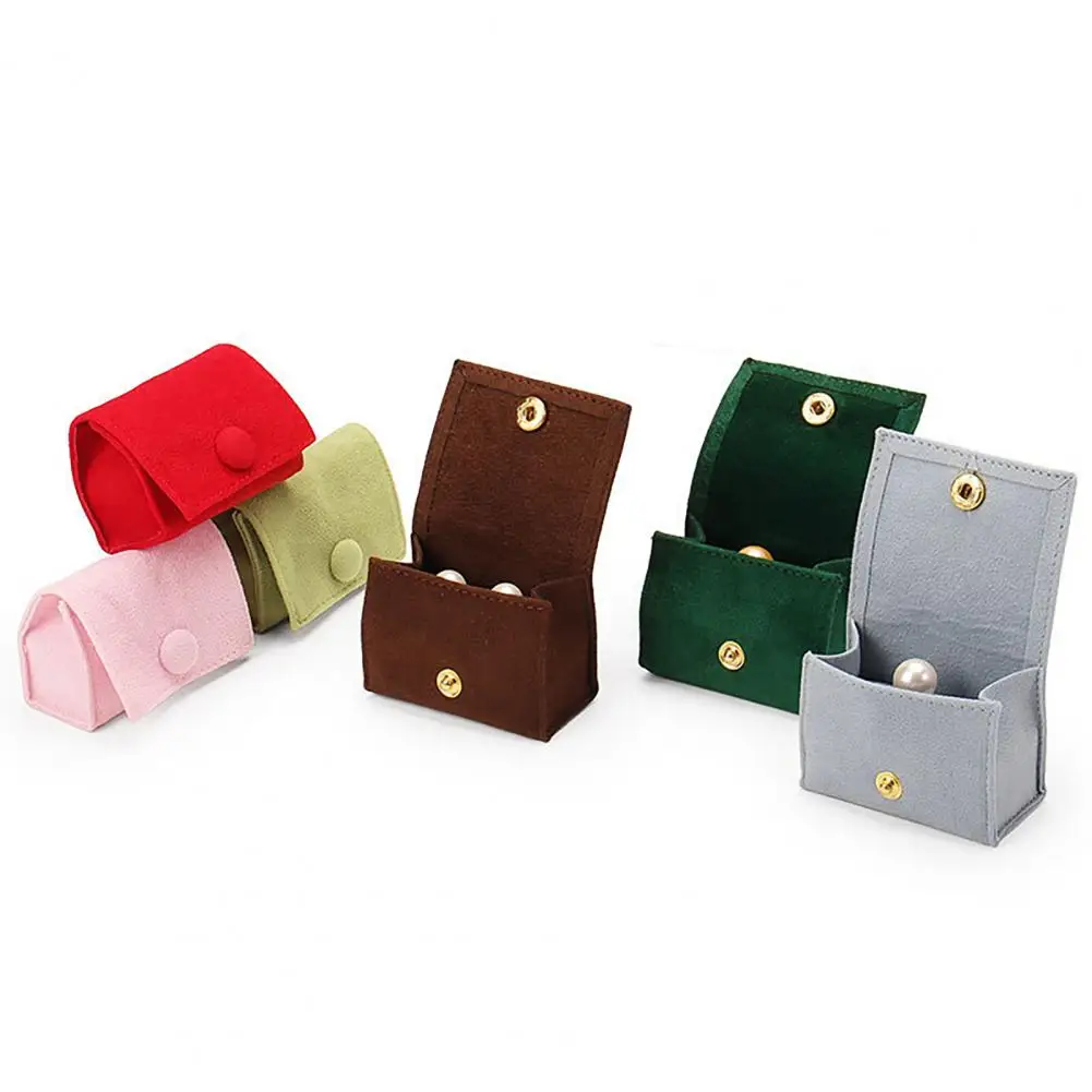 

Mini Jewelry Box Earrings Storage Box Luxurious Portable Velvet Jewelry Box Elegant Organizer for Travel Ear Studs Earrings