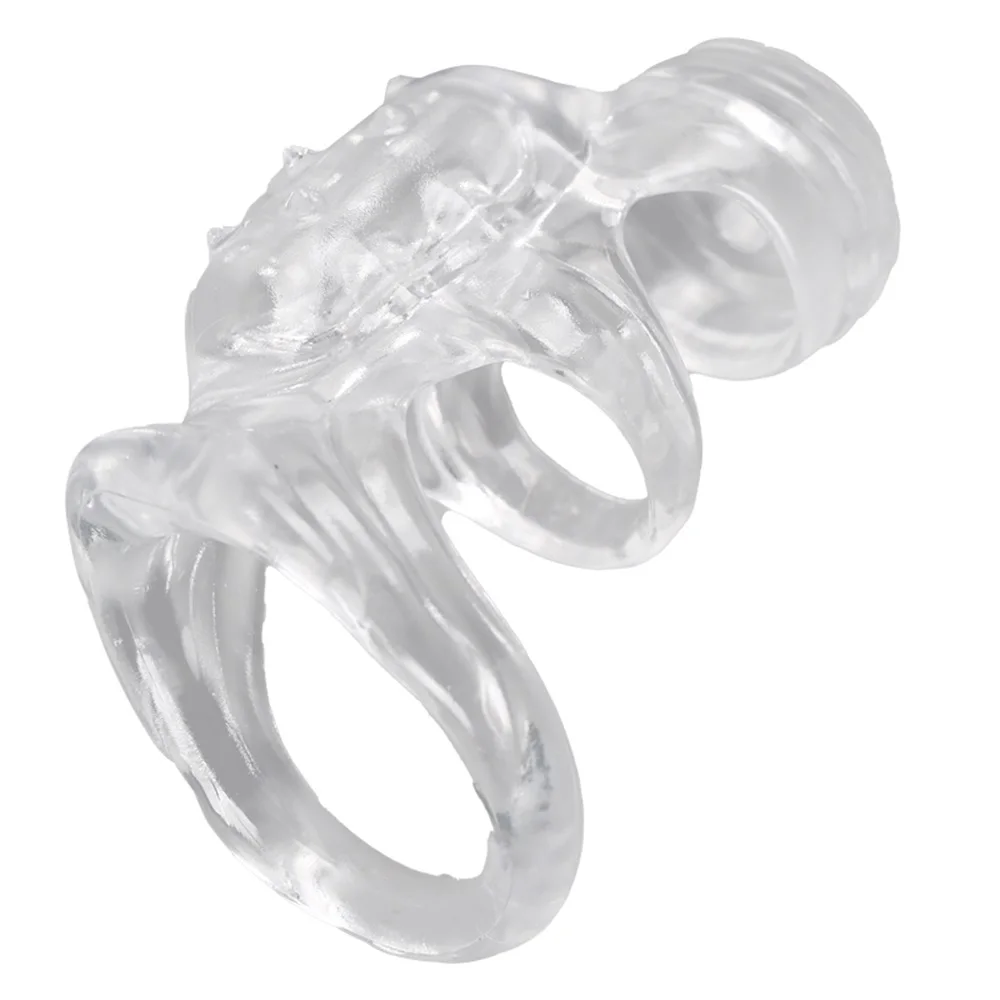 Delay Male Ejaculation Sleeve Vibrating Ring G-spot Stimulator_voghion.com