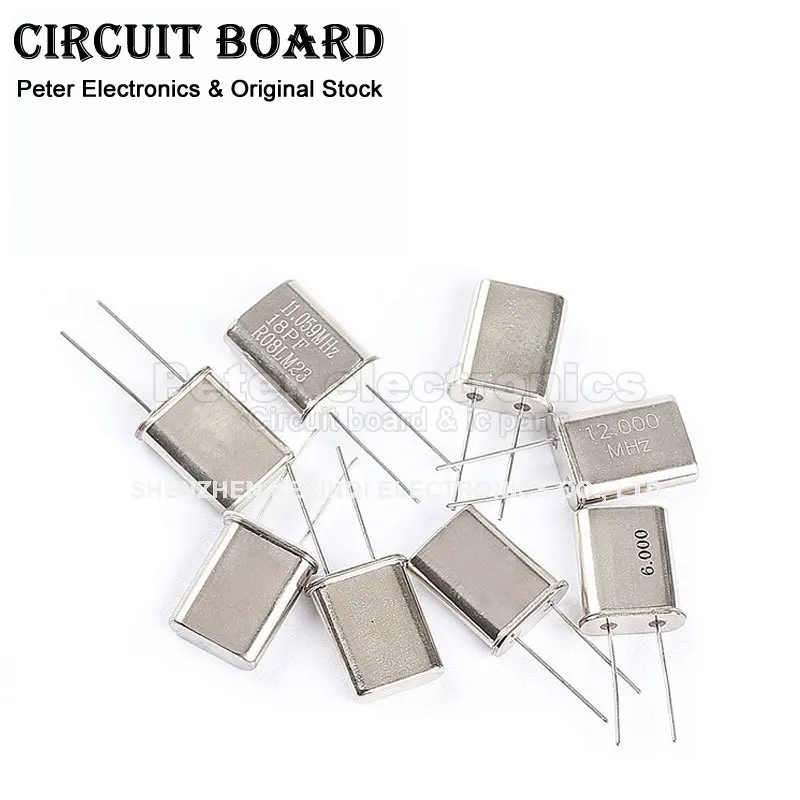 5PCS Crystal Oscillator 2M DIP 2Pin 2MHZ HC-49U Quartz Crystal Passive Oscillator crystal oscillator quartz resonator