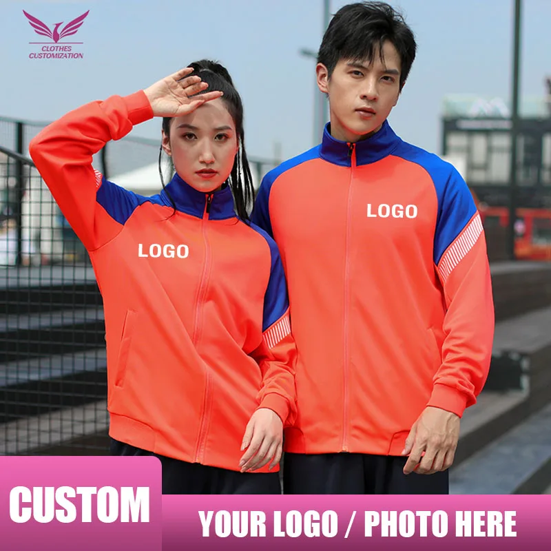 Custom logo Men's sport Suit personnality customization Basketball Uniform Training Tracksuit  print photo women softwell jacket