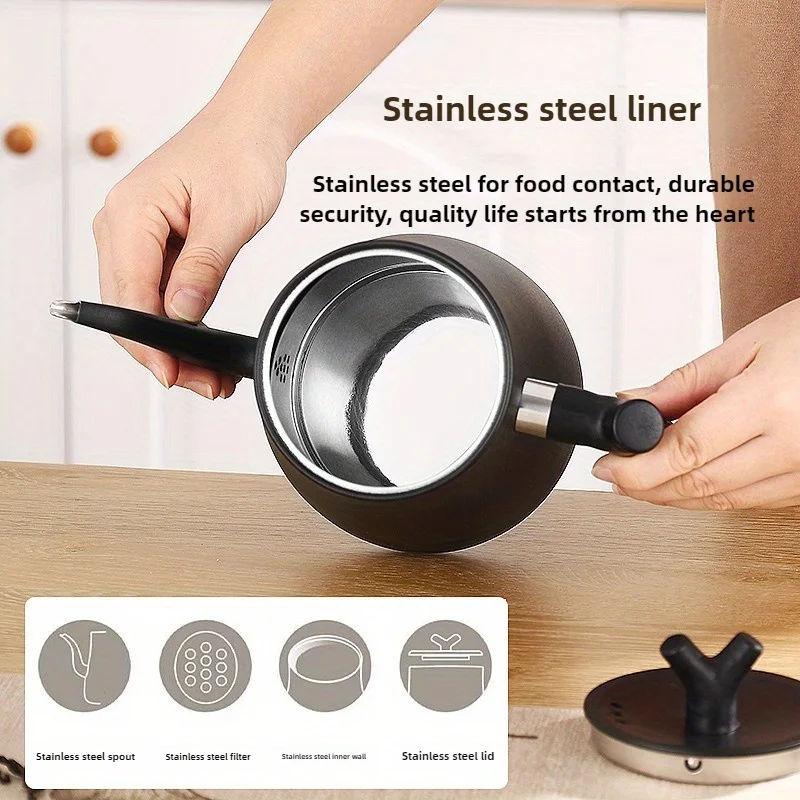 غلاية كهربائية بعنق مرن سعة 1.5 لتر من الفولاذ الم...