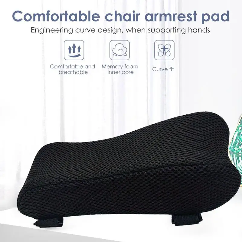 Office Chair Armrest Pad Elbow Pillow Comfortable Support Cushion Memory Foam Inner Core Sofa Cushion For Home Office Game Chair 5